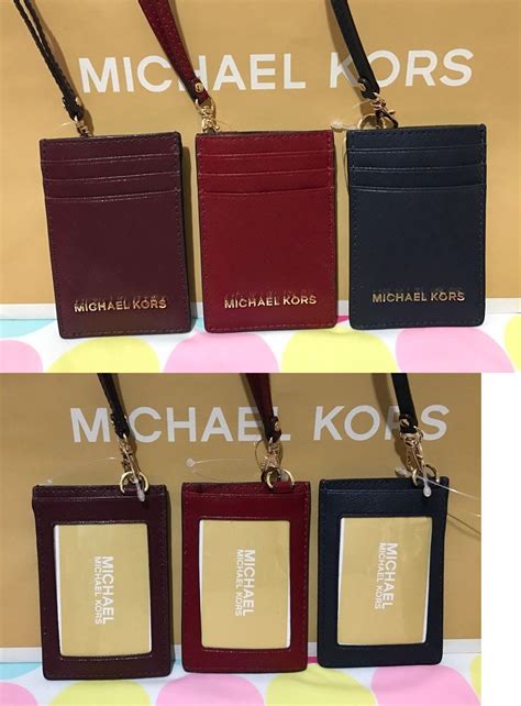 michael kors id card lanyard|mk id holder.